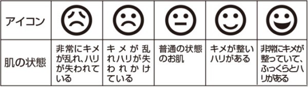 スキンチェッカーの弾力の判断基準