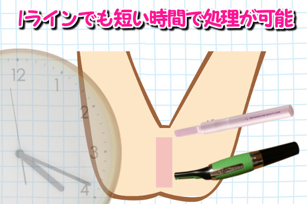 自己処理なら短時間でムダ毛処理が可能