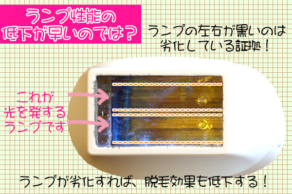 家庭用脱毛器の高速連射はランプへの負担が大きい？